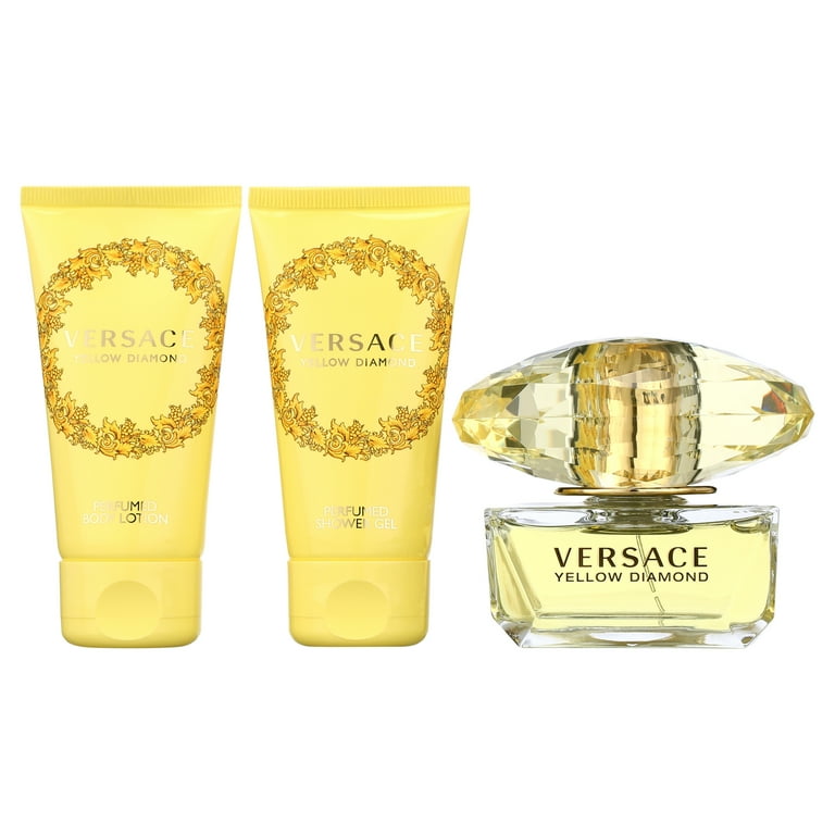 VERSACE YELLOW DIAMOND セット Amazon.com : Versace EDT Yellow Diamond 4PCS Gift Set