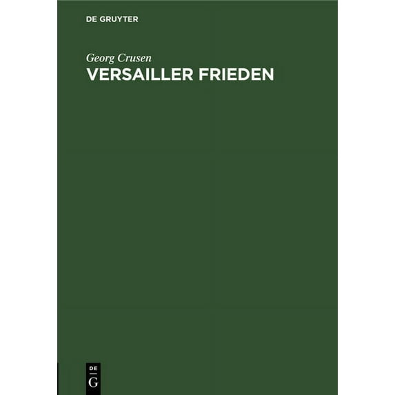 Versailler Frieden, (Hardcover)