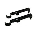 thumbnail image 1 of Versailles Double Wall Brackets for 7/8" - 1" Front, and 5/8" - 3/4" Back 6.5" - 9" Projection Pair Black, 1 of 5