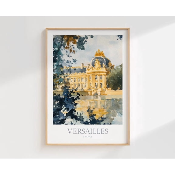 Versailles France Historic Wall Art Print, Travel Decor