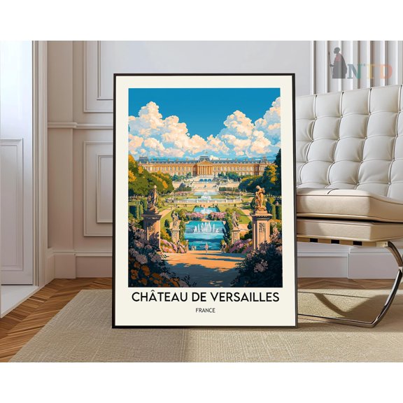 Versailles France Poster, Unframed Paper Poster 11x14in