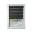 thumbnail image 1 of Versailles Cordless Zebra Privacy Room Darkening Shade for Windows 36" x 72" Black, 1 of 1