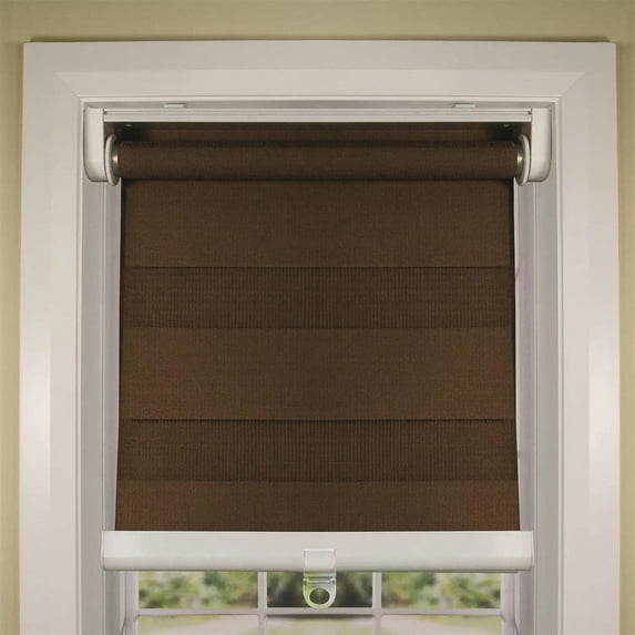 Versailles Home Fashions Cordless Zebra Slimline Privacy Shade (36in x 84in)