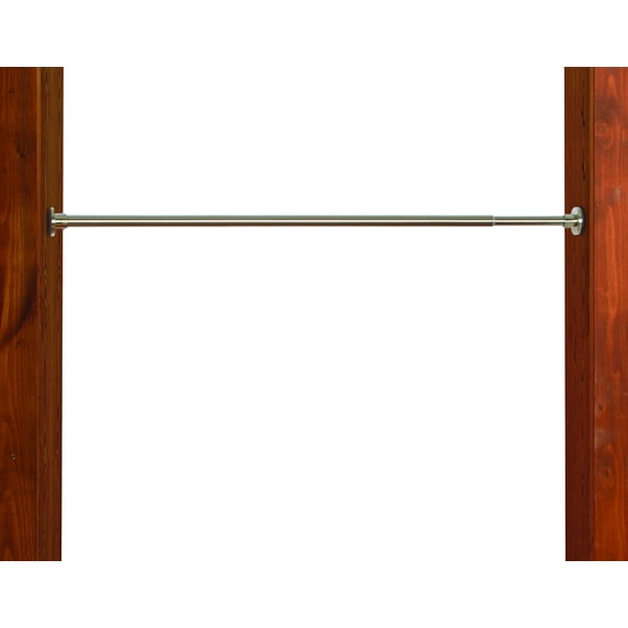 Versailles Indoor/Outdoor 3/4" Duo Tension Rod - 18x28", Brushed Nickel