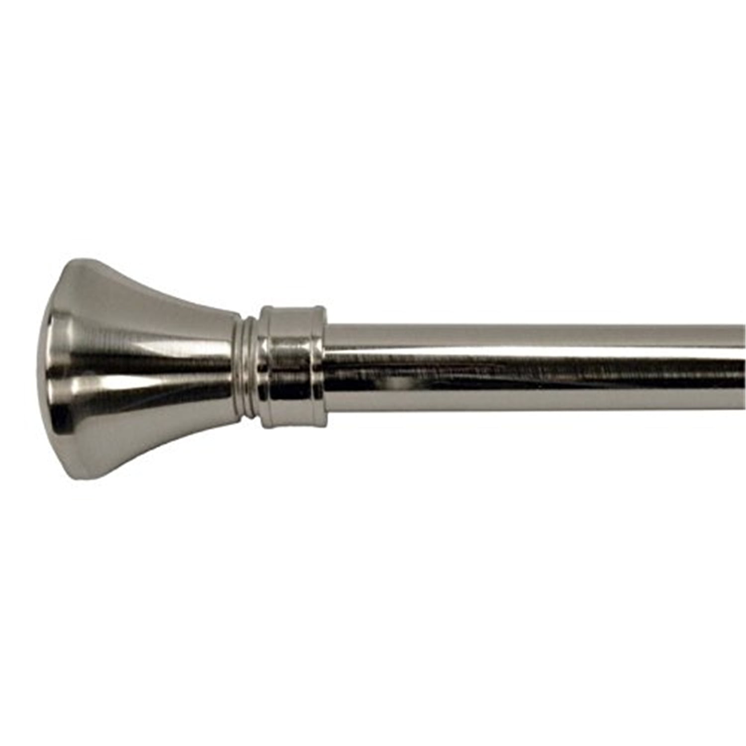Lexington Pewter Adjustable Steel Curtain Rod 86-144 in.