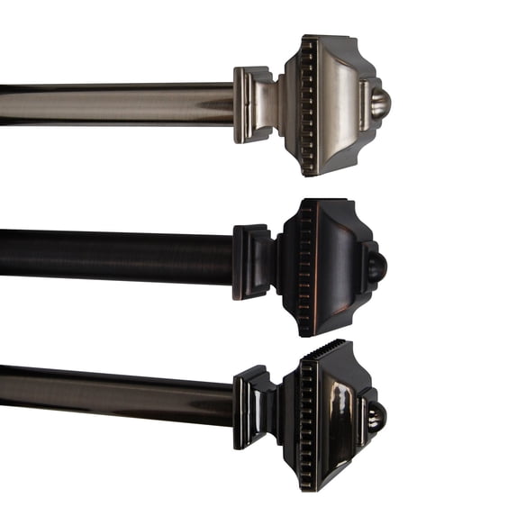 Versailles Quad Finial Rod Set