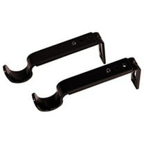 Versailles Single Wall Brackets for 5/8" - 3/4" Rods 4" - 6" Projection Pair Espresso