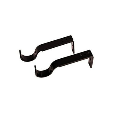 Versailles Single Wall Brackets for 7/8" - 1" Rods 4" - 5.5" projection Pair Espresso