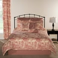 thumbnail image 1 of Versailles red small check bedskirt full, 1 of 1