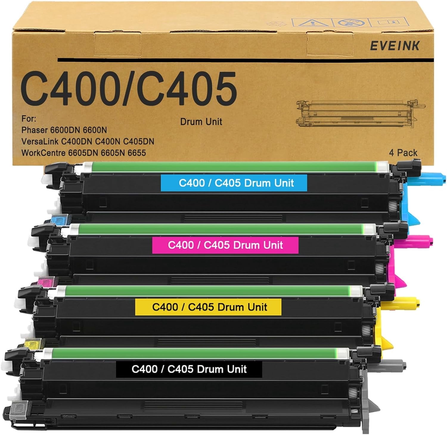 Versalink C400 C405 Drum Unit 4-Color Combo Pack (108R01121) for Xerox ...