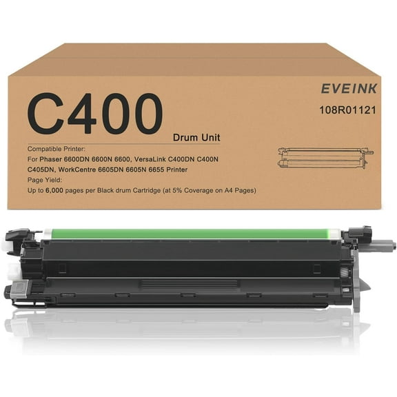 Versalink C400 C405 Drum Unit Replacement for Xerox 108R01121 Black Imaging Unit use for VersaLink C400 C405 Phaser 6600DN 6600N WorkCentre 6605 6655 Series Printer