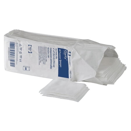 Versalon Non-Sterile Non-Woven Sponge 4'' x 4'', 200 Count, 4 Pack