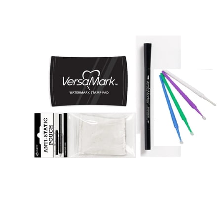 Versamark Watermark Embossing Bundles (Versamark Ink Pad, Pen, & Anti-Static Pouch)