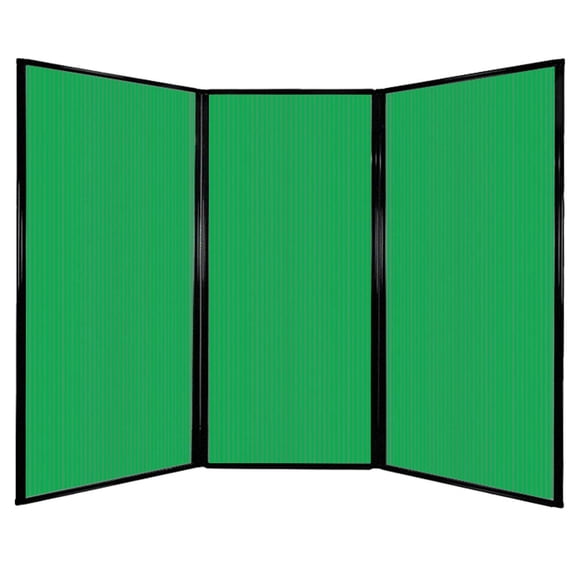 Versare Polycarbonate Privacy Screen Folding Panel | 3 Panels | 7'6" Wide x 5'10" Tall Green