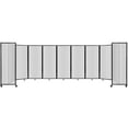 thumbnail image 1 of Versare Polycarbonate Room Divider 360 Portable Wall Partition | Freestanding Office Dividers | Locking Wheels | Privacy Screen Panels - 25' x 6'10" Clear Thermoplastic Polymer, 1 of 5