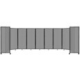 thumbnail image 1 of Versare Polycarbonate Room Divider 360 Portable Wall Partition | Freestanding Office Dividers | Locking Wheels | Privacy Screen Panels - 25' x 6'10" Light Gray Thermoplastic Polymer, 1 of 5