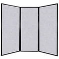 thumbnail image 1 of Versare Privacy Screen Folding Panel | 3 Panels | 7'6" x 6'8" Marble Gray SoundSorb Panels, 1 of 7