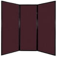 thumbnail image 1 of Versare Privacy Screen Folding Panel | 3 Panels | Cranberry 7'6" Wide x 7'4" Tall Fabric Panels, 1 of 7