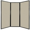 thumbnail image 1 of Versare Privacy Screen Folding Panel | 3 Panels | Sand 7'6" Wide x 7'4" Tall Fabric Panels, 1 of 7