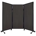 thumbnail image 1 of Versare QuickWall Folding Portable Partition | Durable Privacy Room Separator | 3 Panels | 8'4" Wide and Up to 7'4" Tall Laminate Panels, 1 of 8