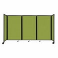 thumbnail image 1 of "Versare Room Divider 360 Portable Wall Partition | 3 Panels Wide | 8'6" x 5' Lime Green Fabric Panels", 1 of 7