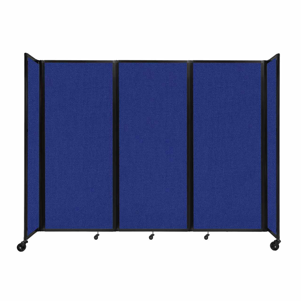 Versare Room Divider 360 Portable Partition – Freestanding Folding Panels With Locking Wheels, Acoustic Panels