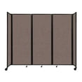 thumbnail image 1 of "Versare Room Divider 360 Portable Wall Partition | 3 Panels Wide | 8'6" x 7'6" Latte Fabric Panels", 1 of 7