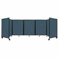 thumbnail image 1 of "Versare Room Divider 360 Portable Wall Partition | 5 Panels Wide | 14' x 4' Caribbean Fabric Panels", 1 of 7