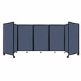 thumbnail image 1 of "Versare Room Divider 360 Portable Wall Partition | 5 Panels Wide | 14" x 5' Ocean Fabric Panels", 1 of 7