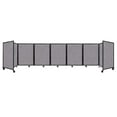 thumbnail image 1 of "Versare Room Divider 360 Portable Wall Partition | 7 Panels Wide | 19'6" x 4' Cloud Gray Fabric Panels", 1 of 7