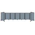 thumbnail image 1 of "Versare Room Divider 360 Portable Wall Partition | 7 Panels Wide | 19'6" x 4' Powder Blue Fabric Panels", 1 of 7