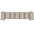 thumbnail image 1 of "Versare Room Divider 360 Portable Wall Partition | 7 Panels Wide | 19'6" x 4' Sand Fabric Panels", 1 of 7