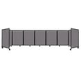 thumbnail image 1 of "Versare Room Divider 360 Portable Wall Partition | 7 Panels Wide | 19'6" x 4' Slate Fabric Panels", 1 of 7
