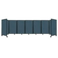 thumbnail image 1 of "Versare Room Divider 360 Portable Wall Partition | 7 Panels Wide | 19'6" x 5' Caribbean Fabric Panels", 1 of 7