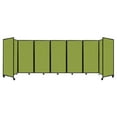 thumbnail image 1 of "Versare Room Divider 360 Portable Wall Partition | 7 Panels Wide | 19'6" x 6' Lime Green Fabric Panels", 1 of 7
