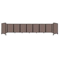 thumbnail image 1 of "Versare Room Divider 360 Portable Wall Partition | 9 Panels Wide | 25' x 4' Latte Fabric Panels", 1 of 7