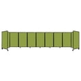 thumbnail image 1 of "Versare Room Divider 360 Portable Wall Partition | 9 Panels Wide | 25' x 5' Lime Green Fabric Panels", 1 of 7