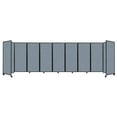 thumbnail image 1 of "Versare Room Divider 360 Portable Wall Partition | 9 Panels Wide | 25' x 6'10" Powder Blue Fabric Panels", 1 of 7