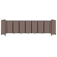 thumbnail image 1 of "Versare Room Divider 360 Portable Wall Partition | 9 Panels Wide | 25' x 6' Latte Fabric Panels", 1 of 7