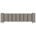thumbnail image 1 of "Versare Room Divider 360 Portable Wall Partition | 9 Panels Wide | 25' x 6' Warm Pebble Fabric Panels", 1 of 7