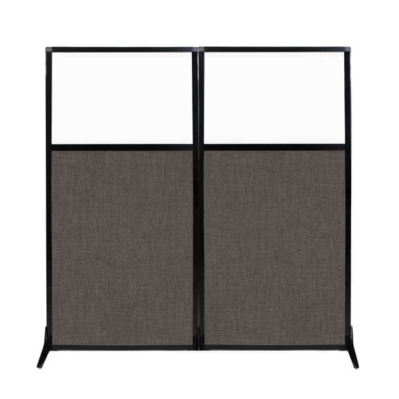 Versare Workstation Screen Partiton | Modern Office Cubicle | | Flexible Work Space | 1, 2 or 3 Fabric Panels Wide | With Window