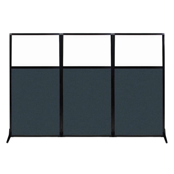 Versare Workstation Screen Partiton | Modern Office Cubicle | | Flexible Work Space | 1, 2 or 3 Fabric Panels Wide | With Window