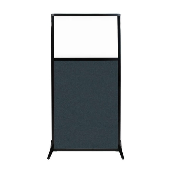 Versare Workstation Screen Partiton | Modern Office Cubicle | | Flexible Work Space | 1, 2 or 3 Fabric Panels Wide | With Window