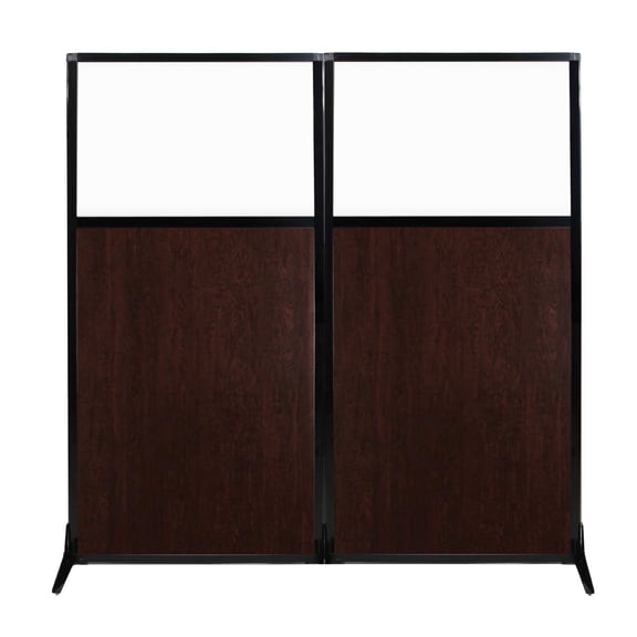 Versare Workstation Screen Partiton | Modern Office Cubicle | | Flexible Work Space | 1, 2 or 3 Laminate Panels Wide | With Window