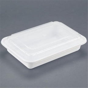 Versatainer Rectangular Combo - White Base With Clear Lid - 28 Oz.