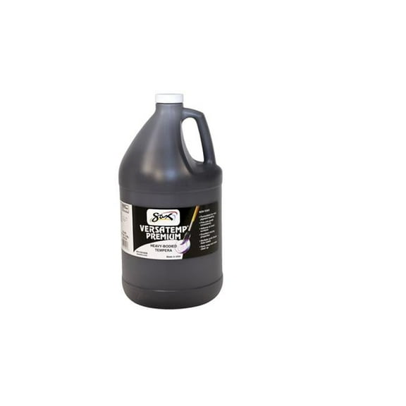 Versatemp Premium Heavy-Bodied Opaque Tempera Paint, Black