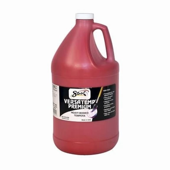 Versatemp Premium Heavy-Bodied Opaque Tempera Paint, Primary Red