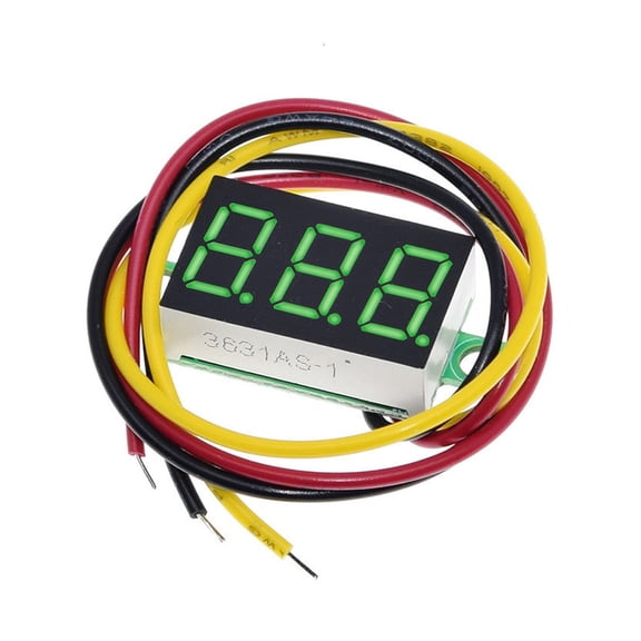 Versatile 0.36 Inch Digital Voltmeter with Stable Three Wire Setups Suitable for Engineers & Electronics Enthusiasts