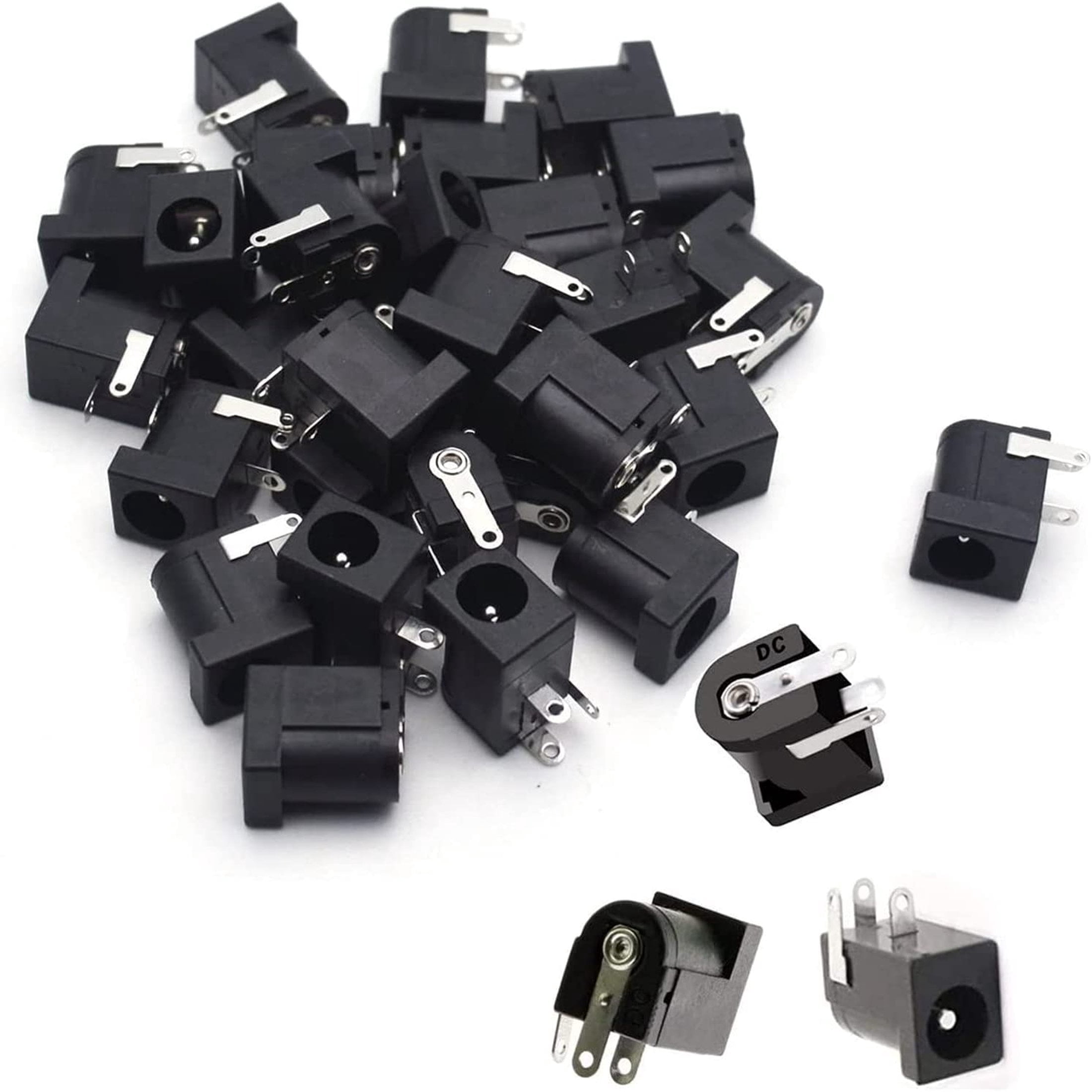 Versatile 100PCS 5.5x2.1mm Female 3Pin DC Power Connector Socket Set ...