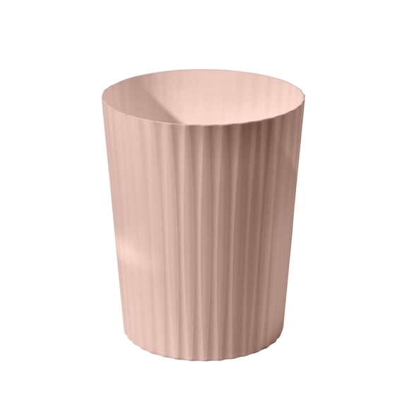 Versatile 2 Gallon Plastic Trash Can - The Compact Bin for Bathroom, Kitchen, or Home Office - Pink
